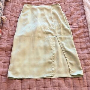 Abercrombie & Fitch Satin Midi Skirt